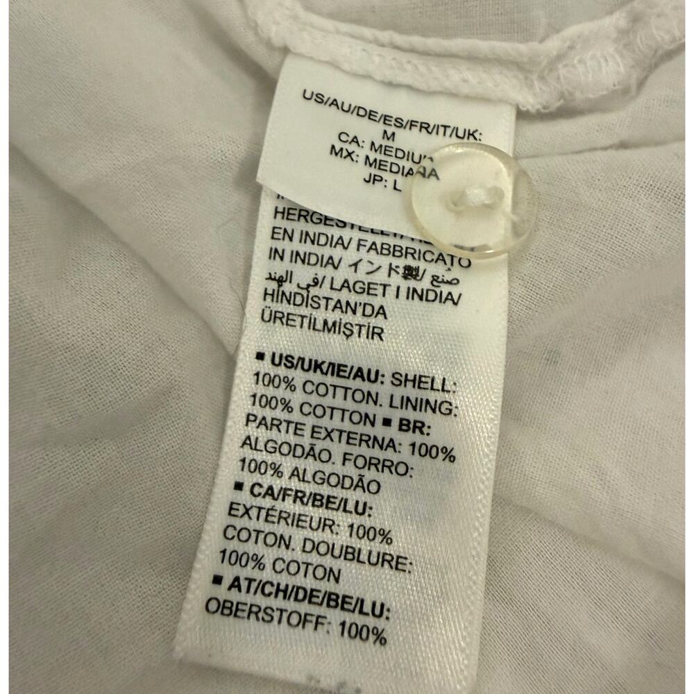 White cotton tiered sundress- Size M, The Drop - Picture 8 of 8